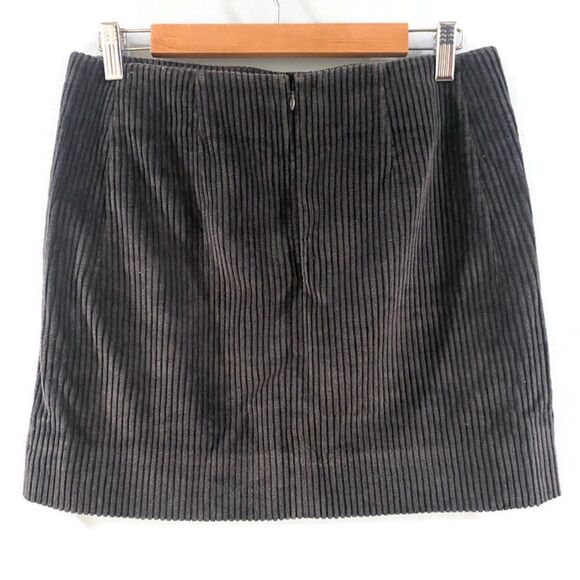 COS Corduroy Mini Skirt - Gray 6 - Picture 4 of 8